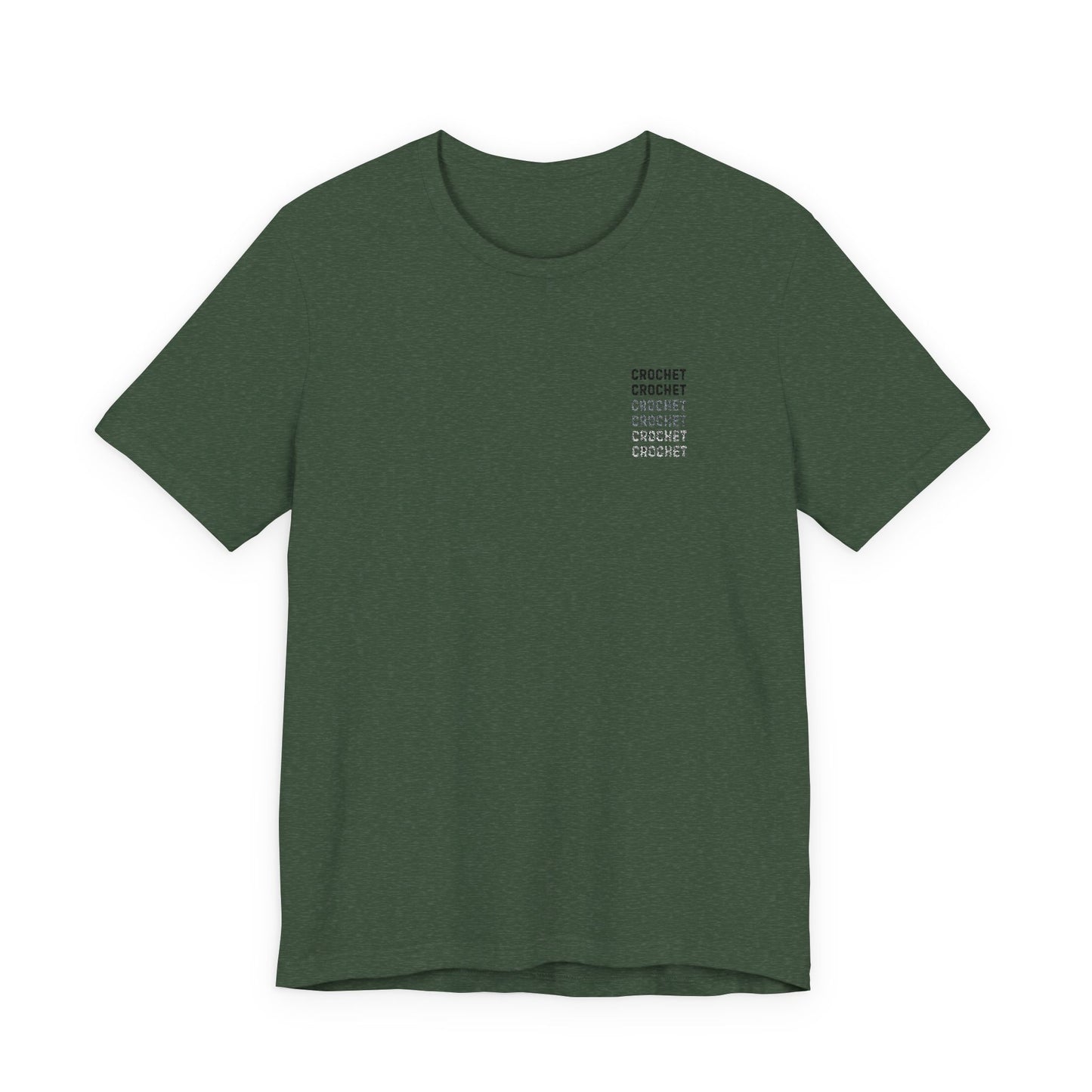 Orange Small-Logo Tee — 'Crochet' Graphic Pocket T-Shirt