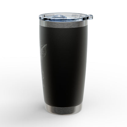 20oz Engraved Tumbler with Whimsical Gremlin Illustration