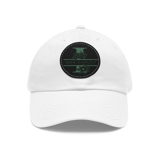 Hat  I dont uinderstand  Leather Patch Baseball Cap