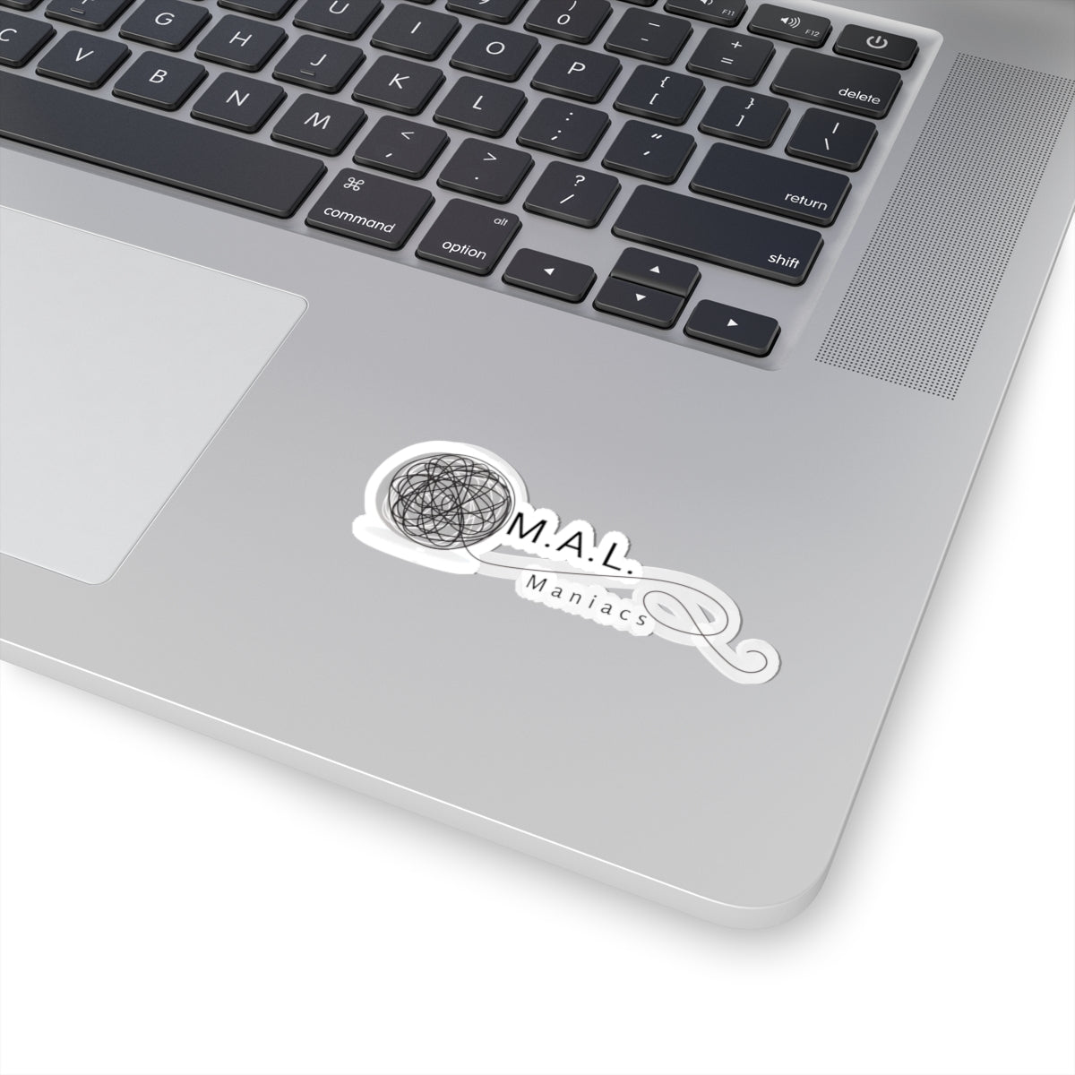 M.A.L. Maniacs Logo Kiss-Cut Sticker — Decorative Laptop Decal