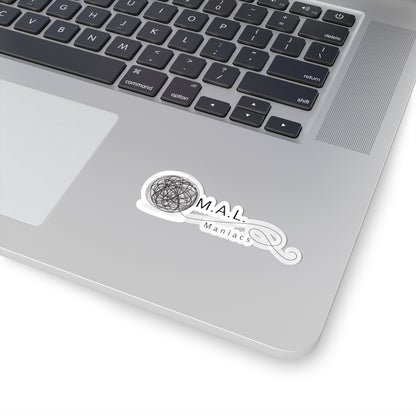 M.A.L. Maniacs Logo Kiss-Cut Sticker — Decorative Laptop Decal