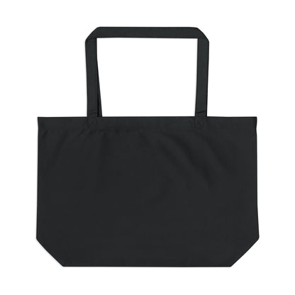 Beach Day Canvas Tote Bag – "Knit Girl Summer" Illustrated Eco Shopper