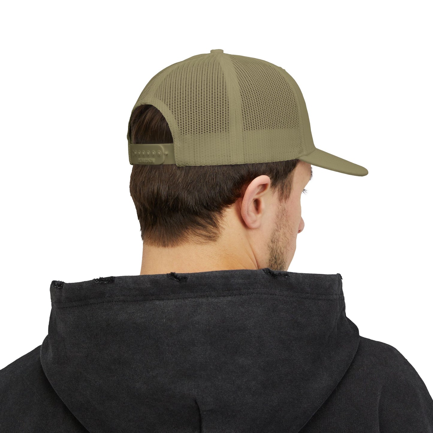 Fiber Friend Cap | Trucker Snapback Hat, Mesh Back Embroidered Text