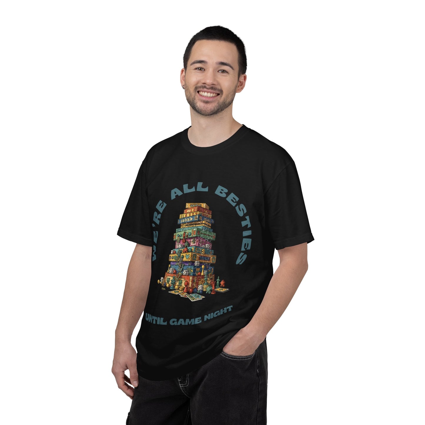 Game Night Besties T-Shirt — "We're All Besties Until Game Night" Graphic Tee