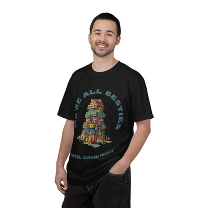 Game Night Besties T-Shirt — "We're All Besties Until Game Night" Graphic Tee