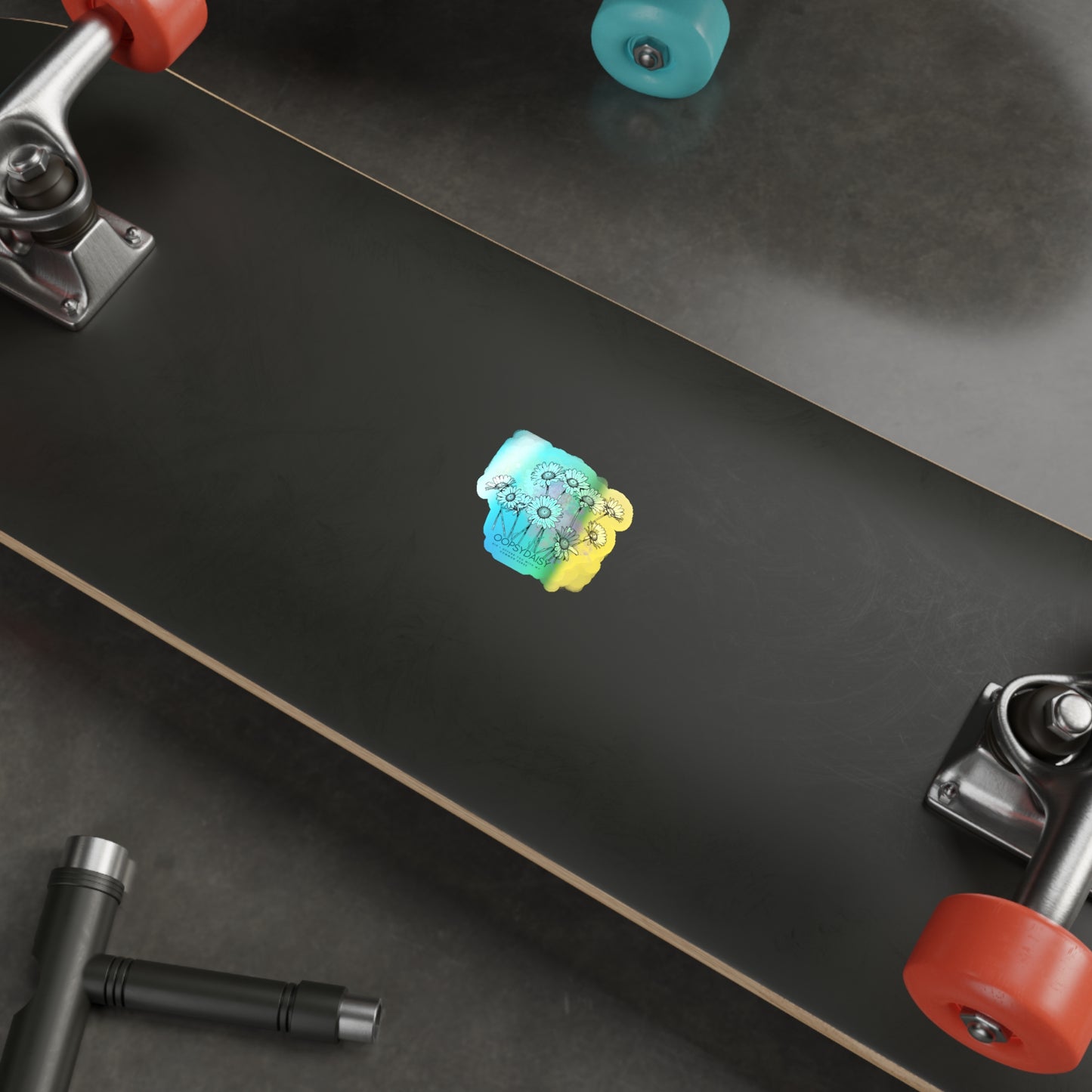 Holographic Daisy Die-Cut Sticker — Oopsydaisy Floral Rainbow Sticker