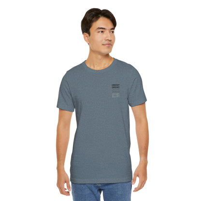 Orange Small-Logo Tee — 'Crochet' Graphic Pocket T-Shirt