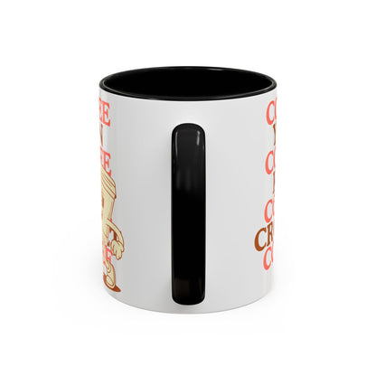 Coffee, Yarn, Knit, Crochet Coffee Mug | Retro Coffee Cup Design