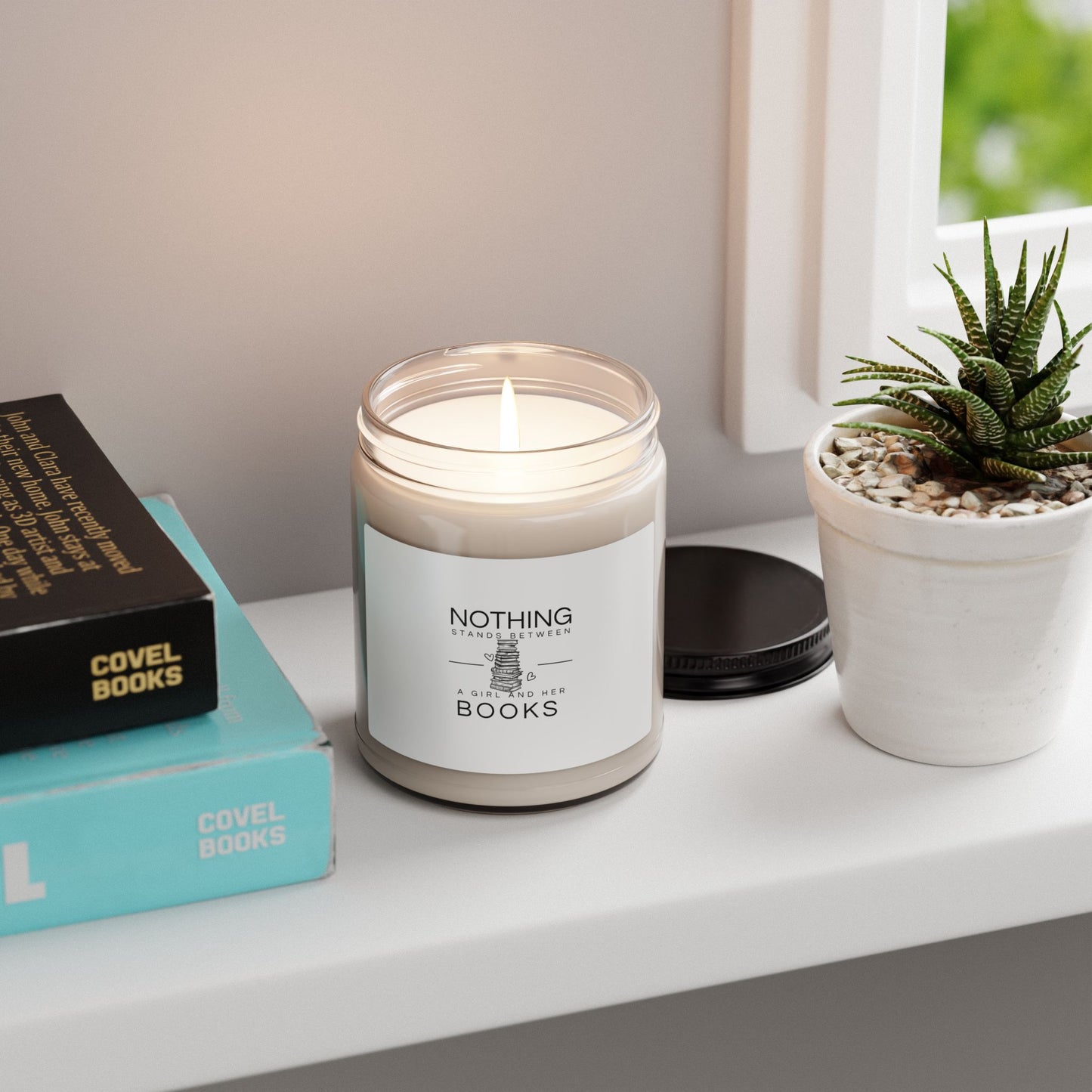 Nothing Stands Between a Girl and Her Books — Scented Soy Candle (9 oz)