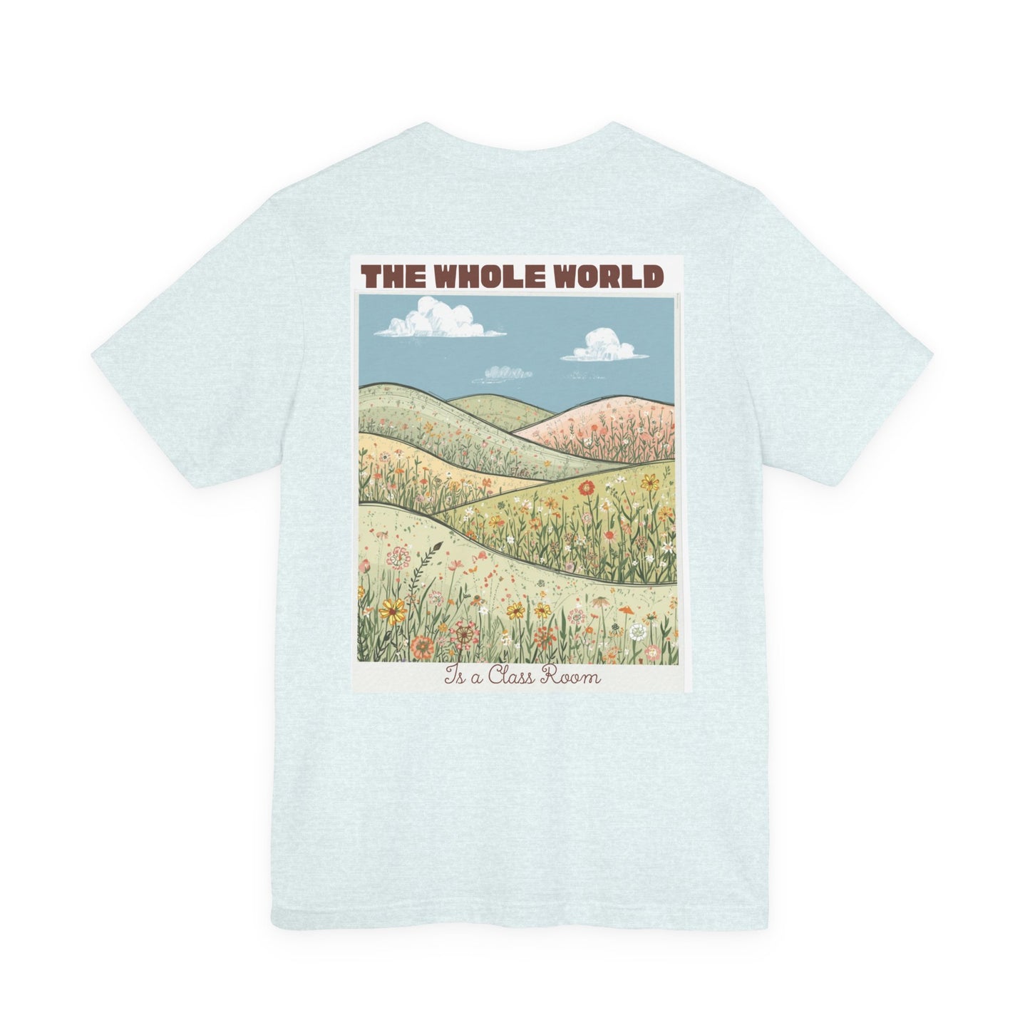 The Whole World Tee — Vintage Meadow Graphic T-Shirt