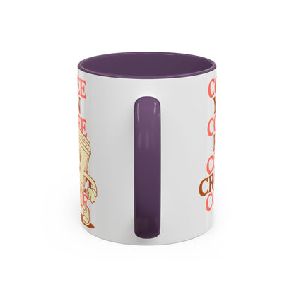 Coffee, Yarn, Knit, Crochet Coffee Mug | Retro Coffee Cup Design