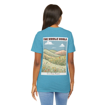 The Whole World Tee — Vintage Meadow Graphic T-Shirt