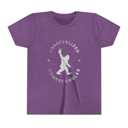 Youth Tee — "Unsocialized Homeschooler" Graphic Shirt (Kids Homeschool Apparel)