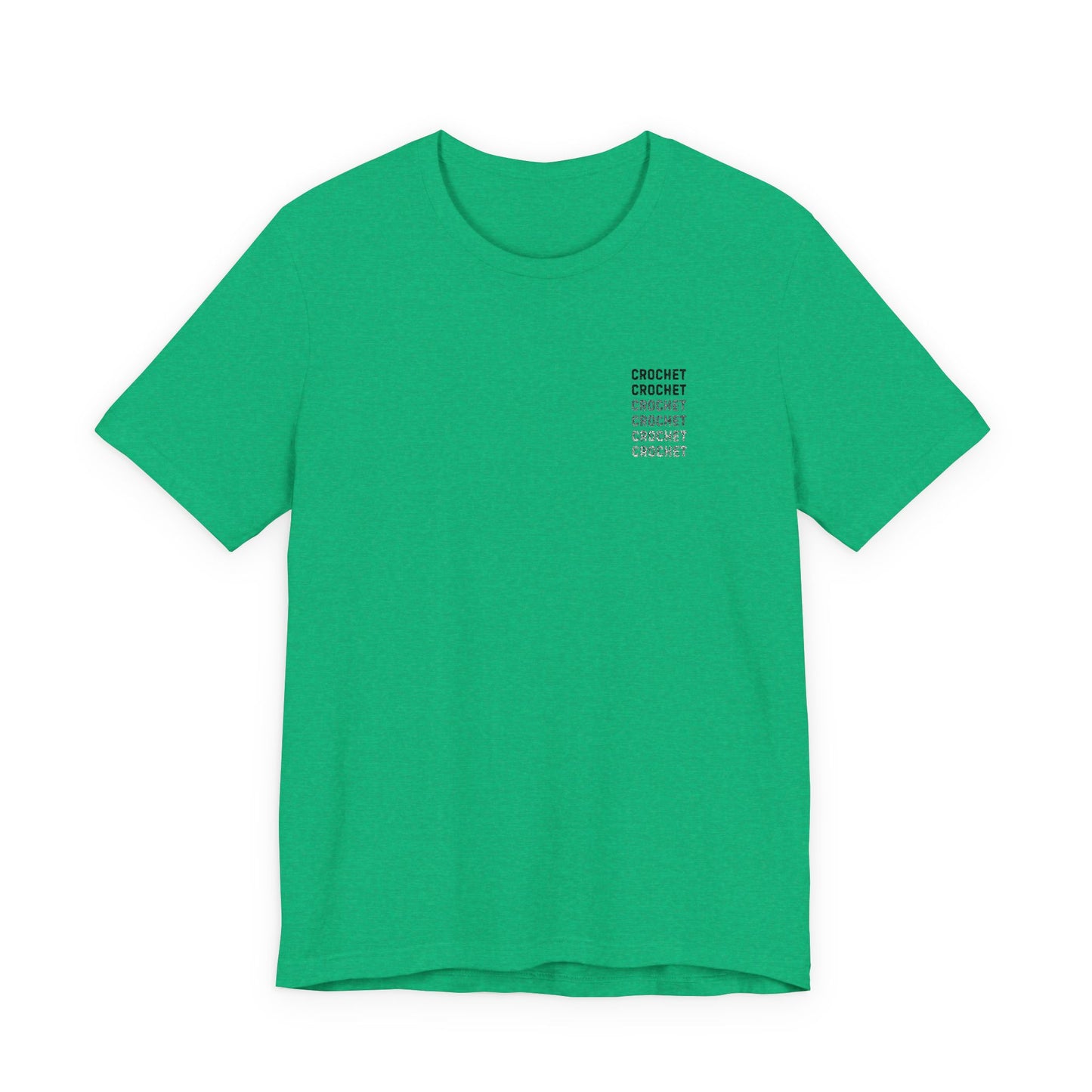 Orange Small-Logo Tee — 'Crochet' Graphic Pocket T-Shirt