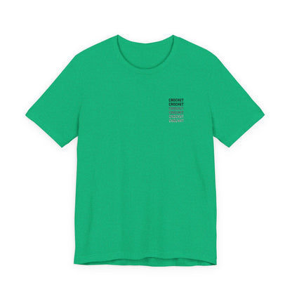 Orange Small-Logo Tee — 'Crochet' Graphic Pocket T-Shirt