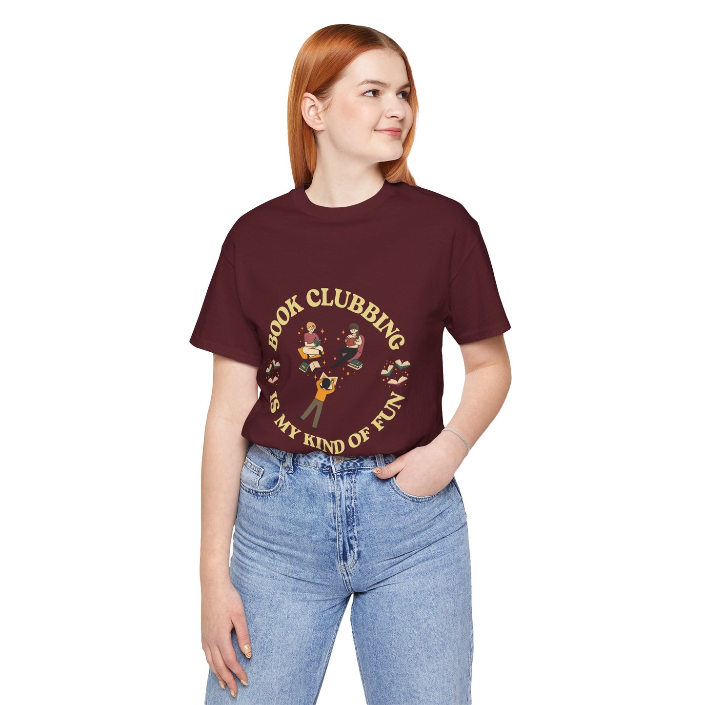 Book Club Tee Book Clubbing Is My Kind Of Fun Graphic Shirt