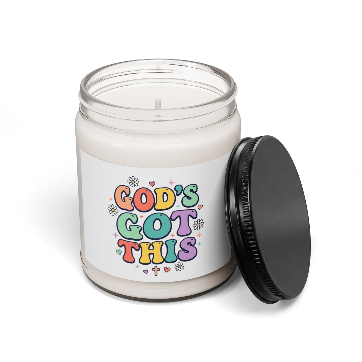 God's Got This Candle, Christian Encouragement, Retro Pastel Soy