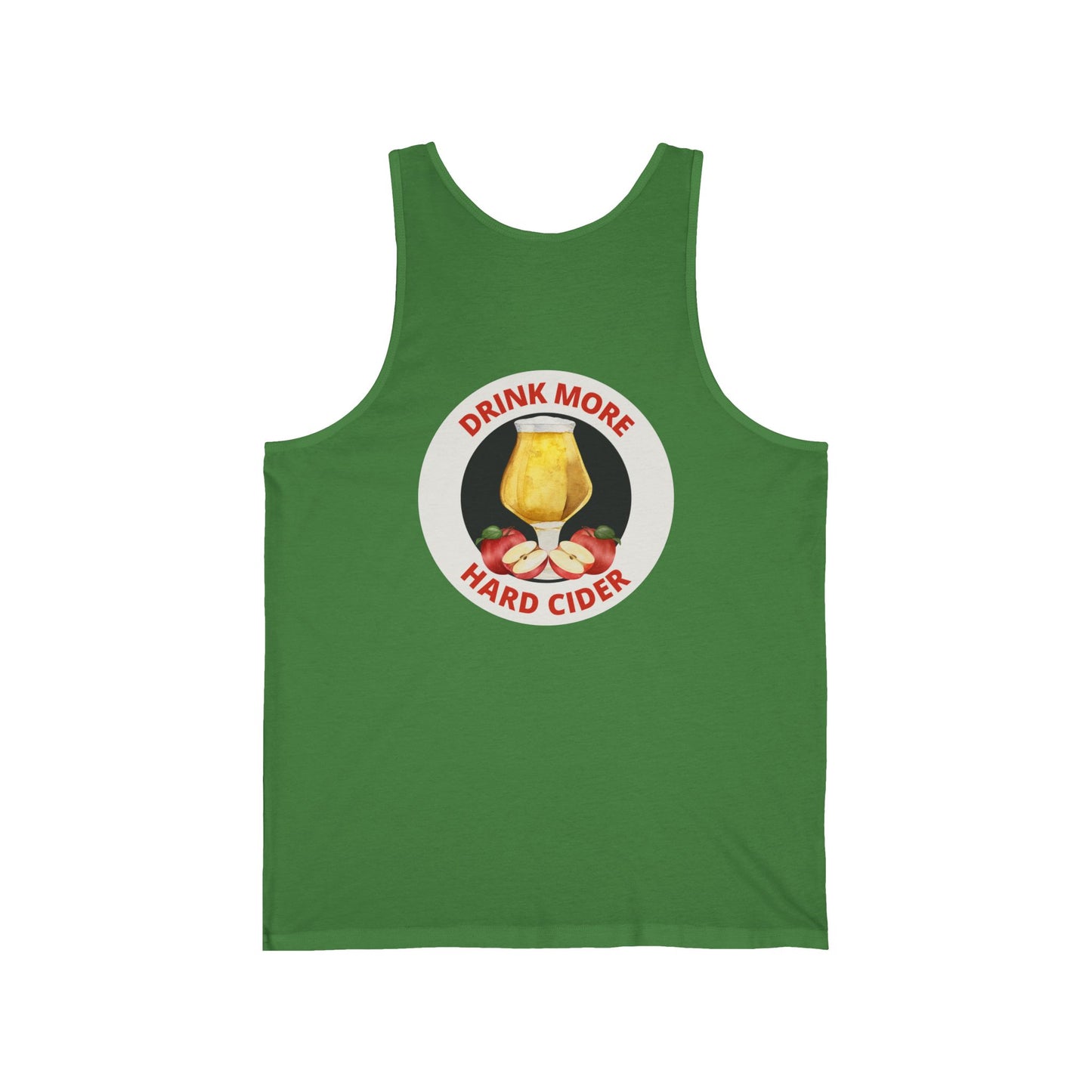 Hard Cider Tank Top — "Drink More Hard Cider" Graphic Beverage Tank