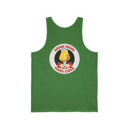 Hard Cider Tank Top — "Drink More Hard Cider" Graphic Beverage Tank