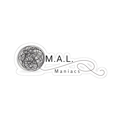 M.A.L. Maniacs Logo Kiss-Cut Sticker — Decorative Laptop Decal