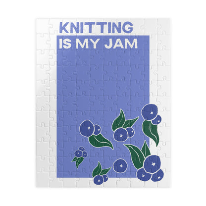 Knitting Is My Jam huckleberry Puzzle