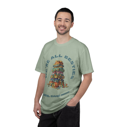 Game Night Besties T-Shirt — "We're All Besties Until Game Night" Graphic Tee