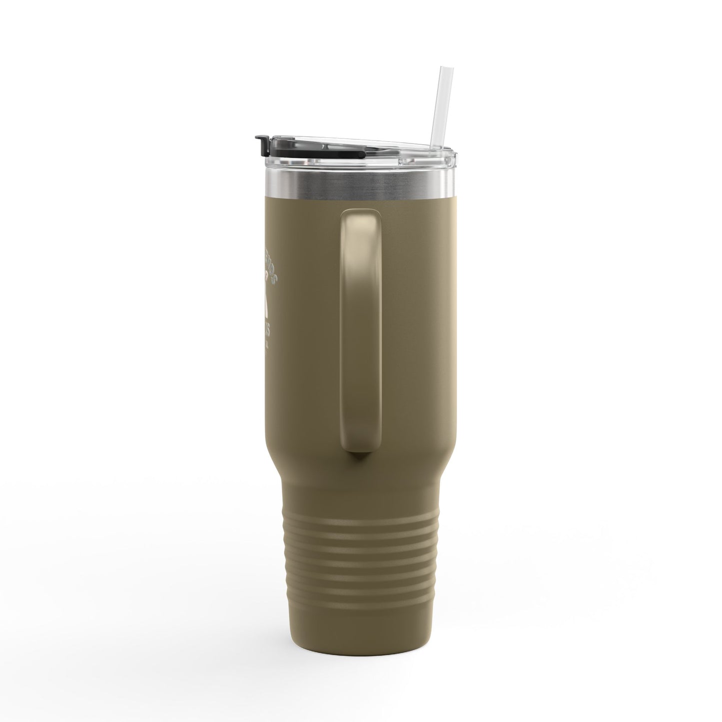 40oz Insulated Travel Mug - 'Fiber Friends Meet Us' Cute Sheep Design