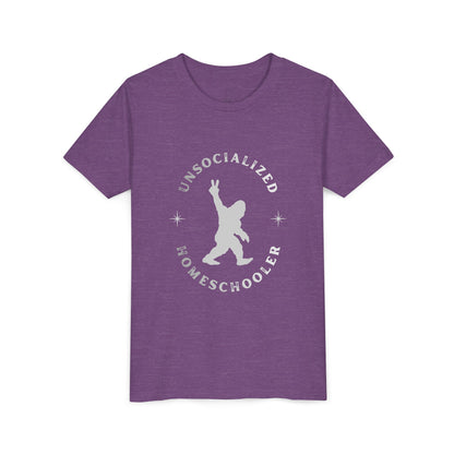 Youth Tee — "Unsocialized Homeschooler" Graphic Shirt (Kids Homeschool Apparel)