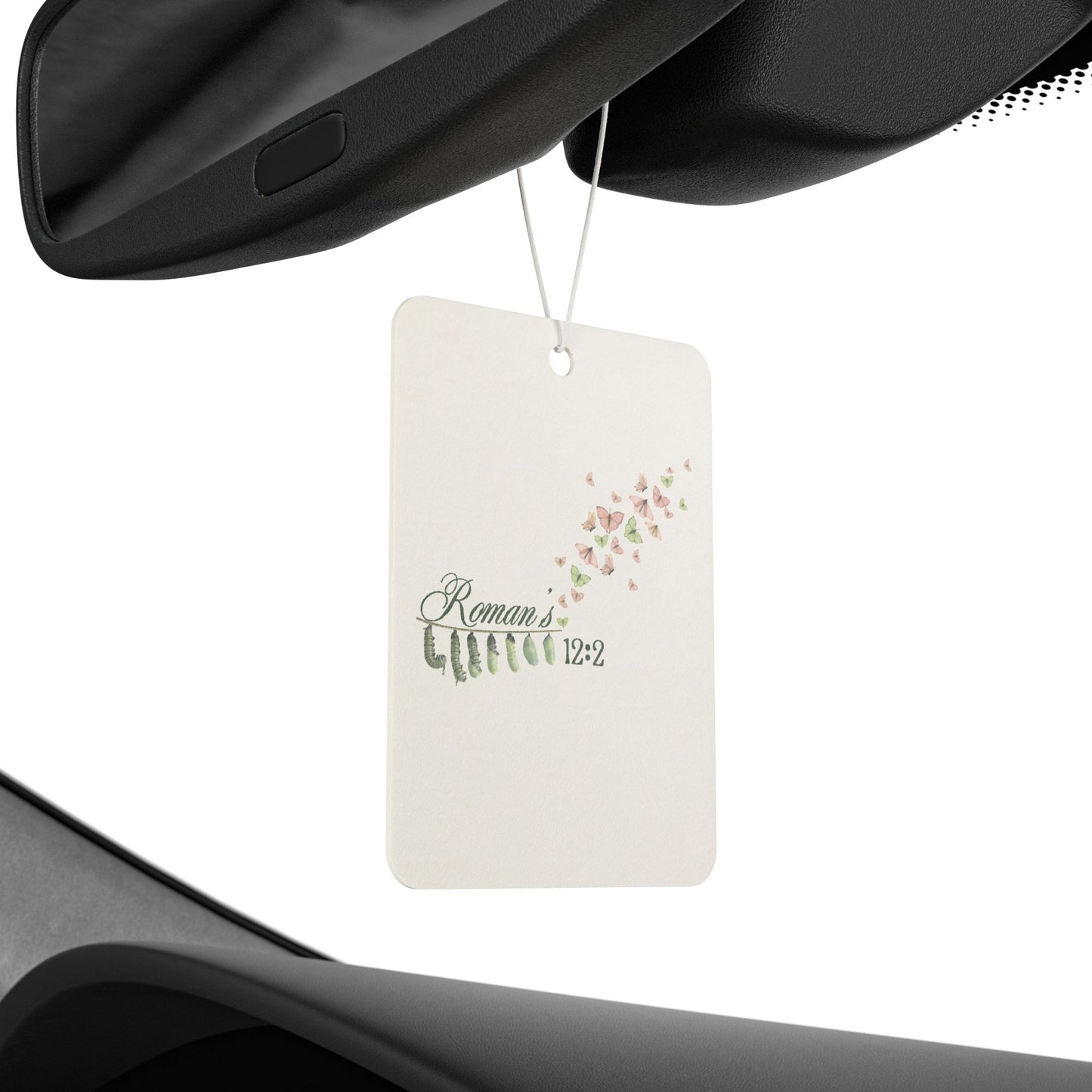 Car Air Freshener - "Remain Cuffed" Floral Scented Air Freshener (Bible Verse 12:2)
