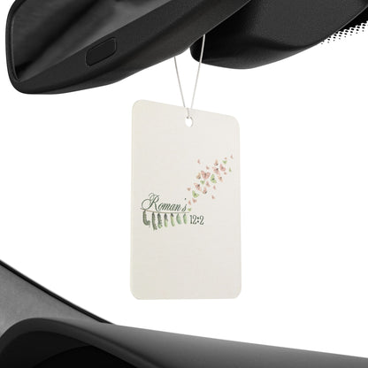 Car Air Freshener - "Remain Cuffed" Floral Scented Air Freshener (Bible Verse 12:2)