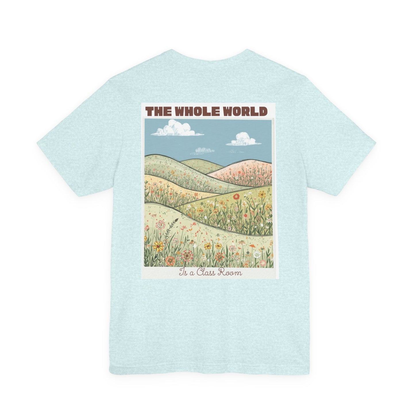 The Whole World Tee — Vintage Meadow Graphic T-Shirt