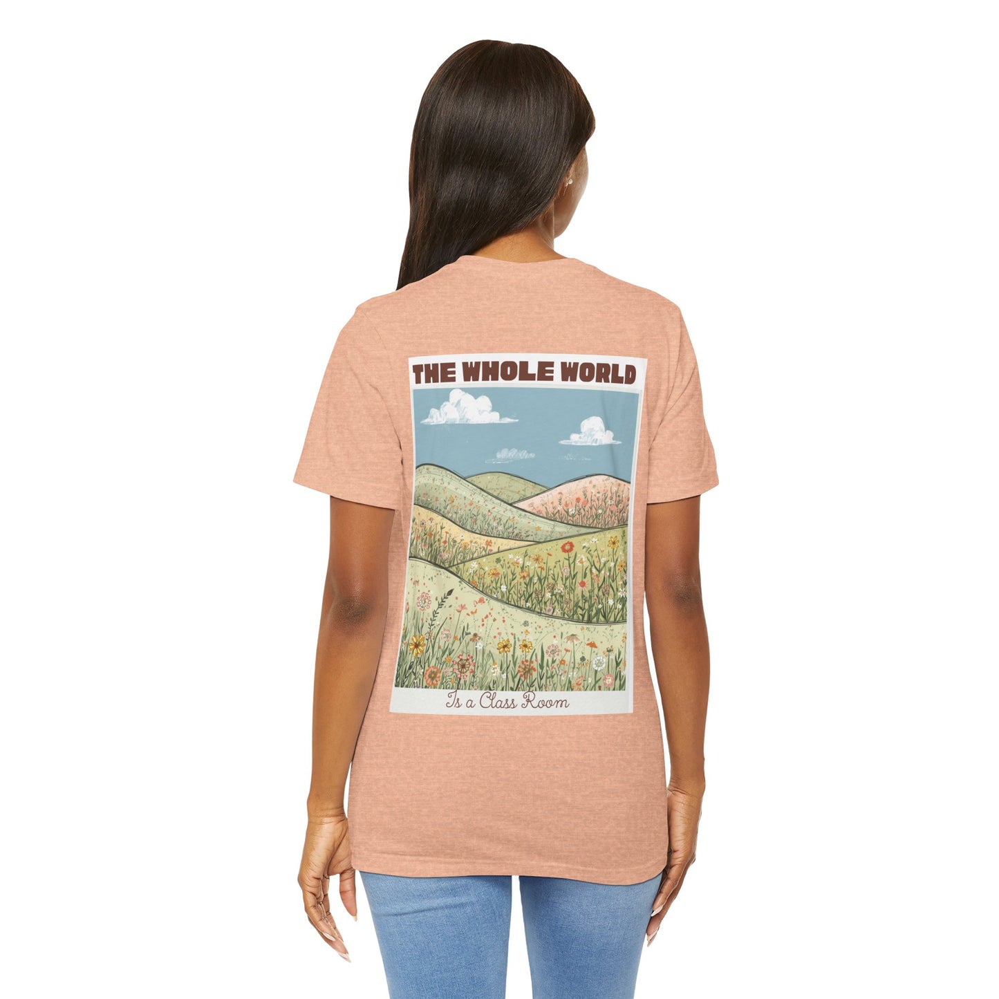 The Whole World Tee — Vintage Meadow Graphic T-Shirt