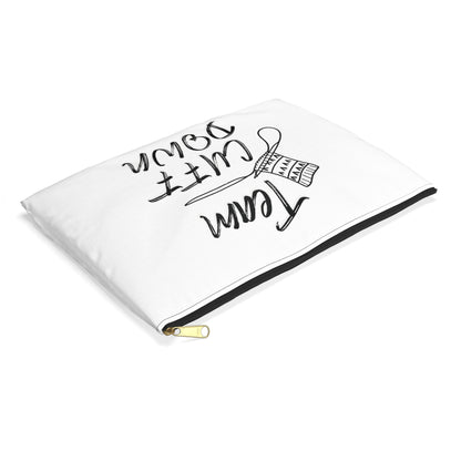 Accessory Pouch — "Team Cuff Down" Winter Print Zipper Pouch