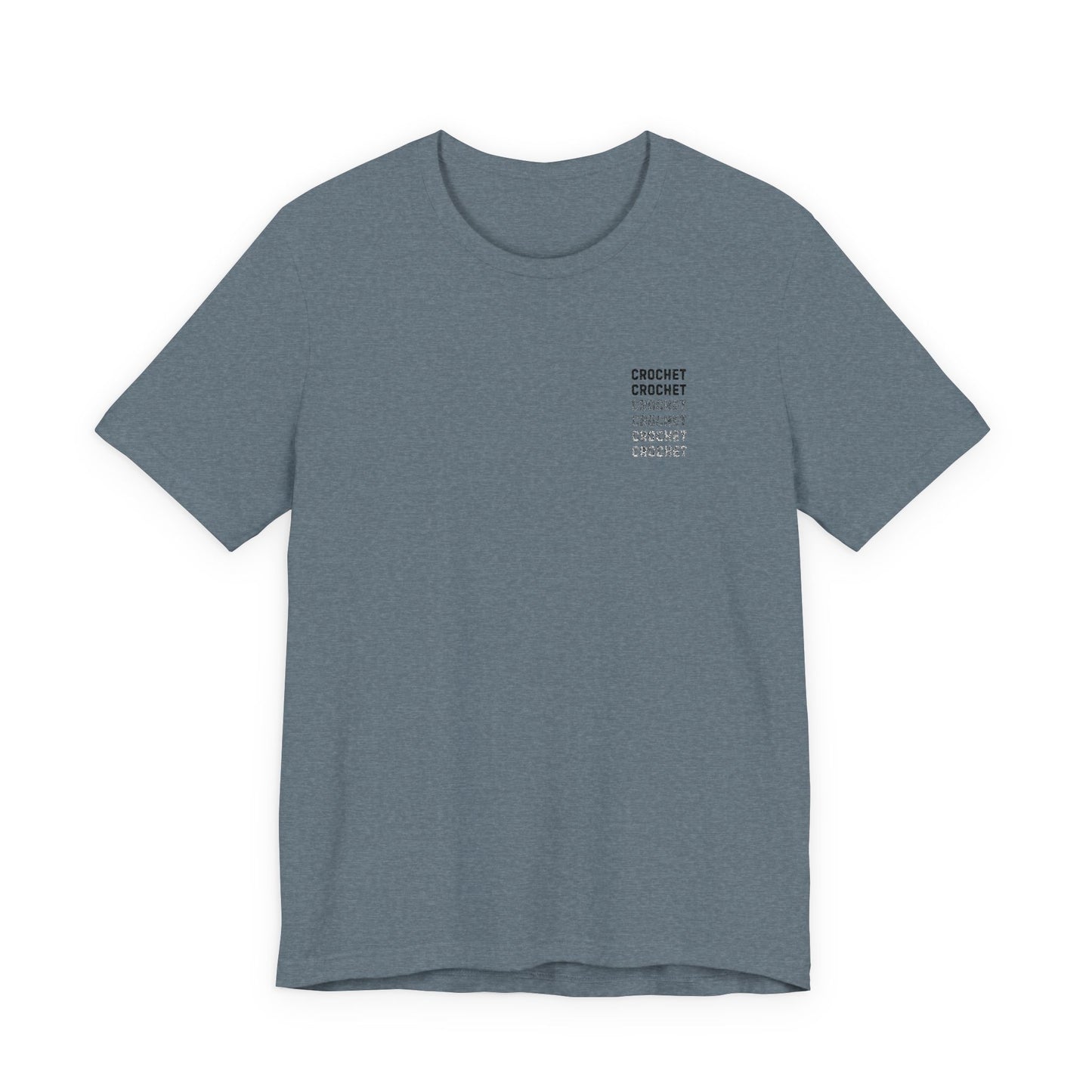 Orange Small-Logo Tee — 'Crochet' Graphic Pocket T-Shirt