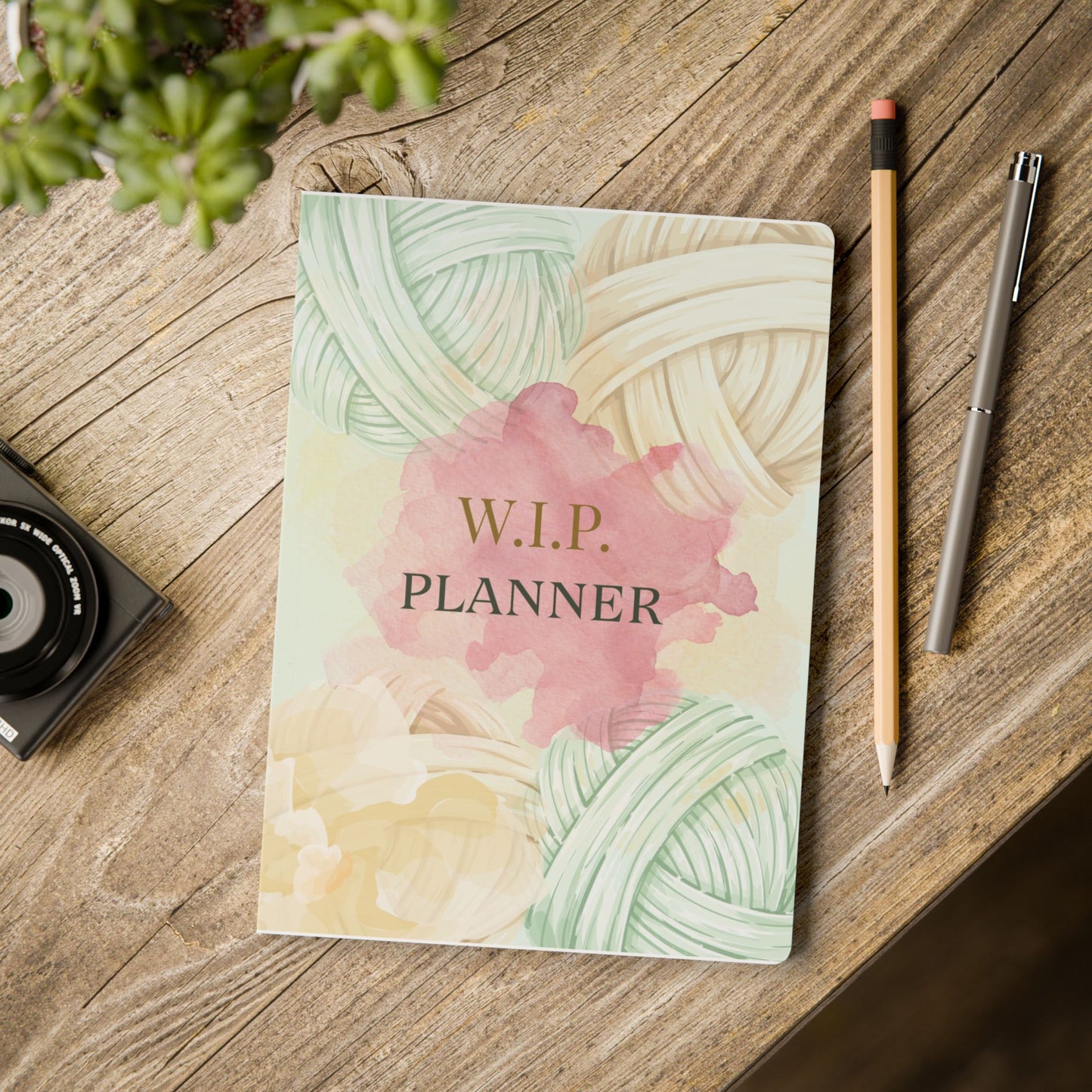 W.I.P. Planner Softcover Journal – Knitting Work-in-Progress Project Notebook