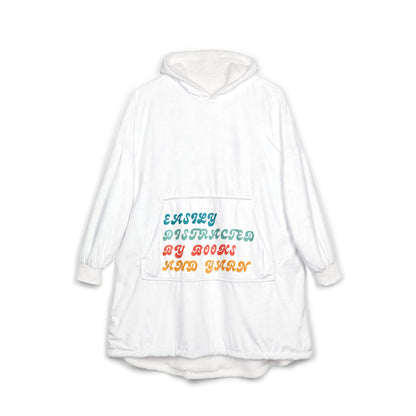 Hooded Blanket — "Nothing Stands Between a Girl and Her Books" Cozy Reading Blanket