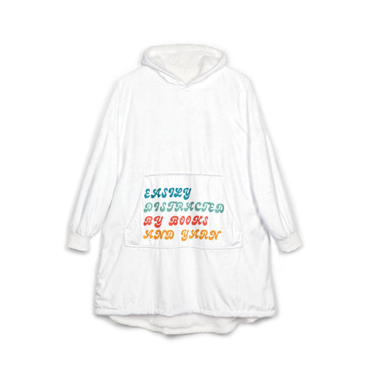 Hooded Blanket — "Nothing Stands Between a Girl and Her Books" Cozy Reading Blanket