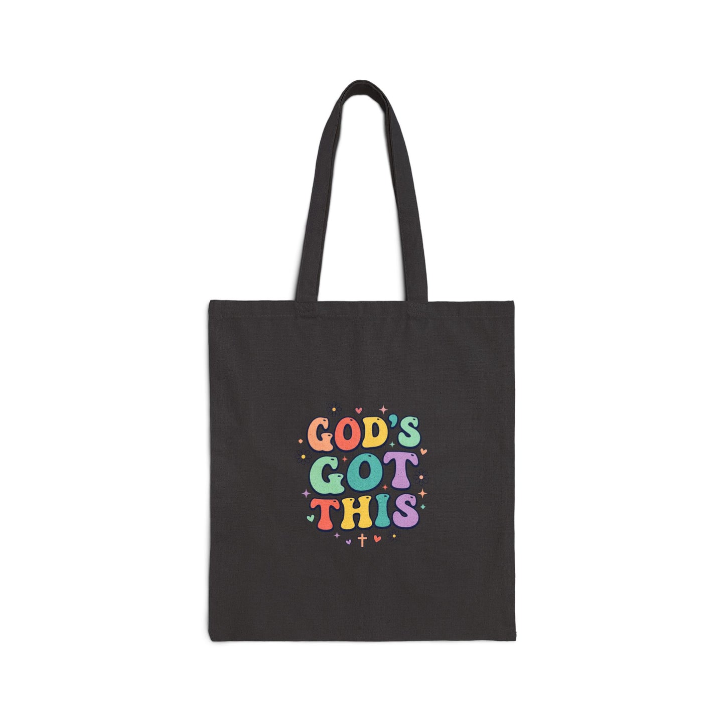 God's Got This Tote, Christian Encouragement, Retro Pastel Groovy Scripture