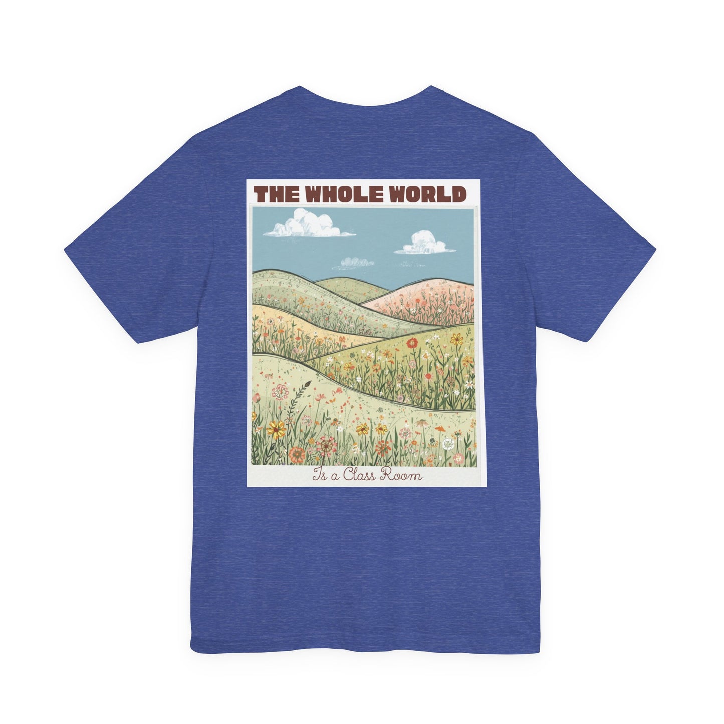The Whole World Tee — Vintage Meadow Graphic T-Shirt