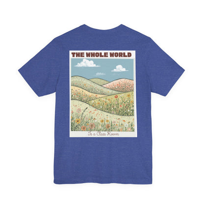 The Whole World Tee — Vintage Meadow Graphic T-Shirt