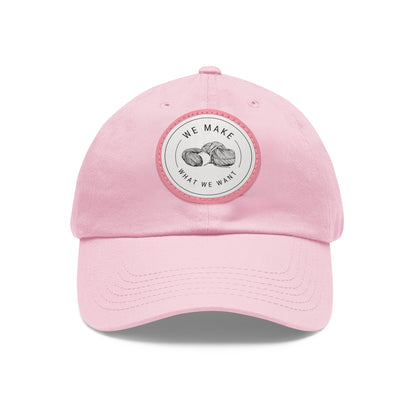 Dad Hat — Round Leather Patch “We Make What We Make”