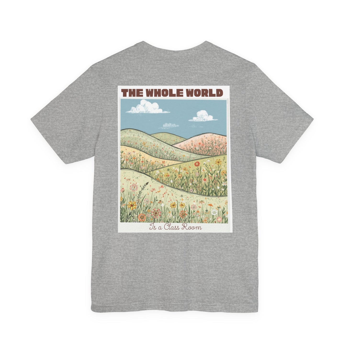 The Whole World Tee — Vintage Meadow Graphic T-Shirt