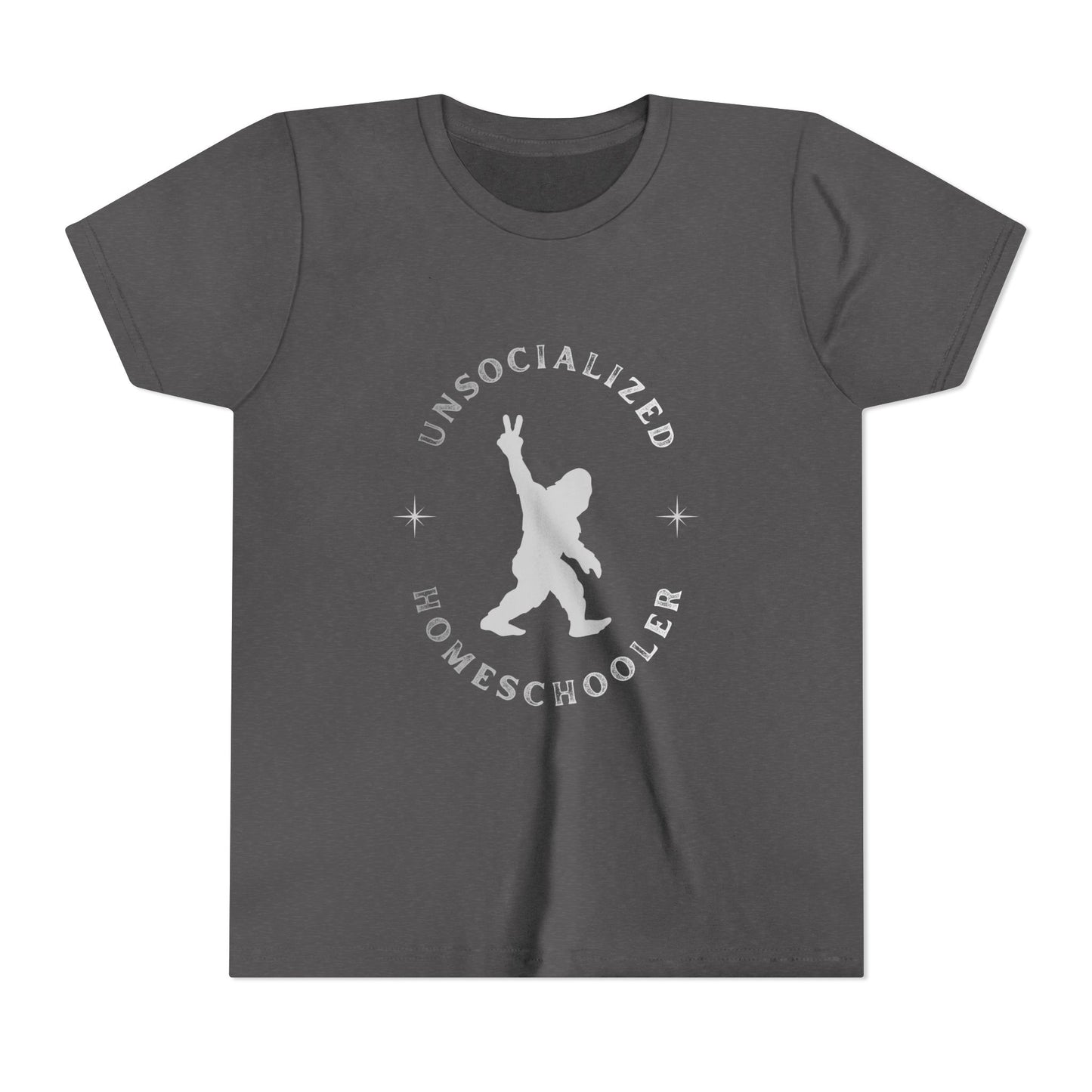 Youth Tee — "Unsocialized Homeschooler" Graphic Shirt (Kids Homeschool Apparel)