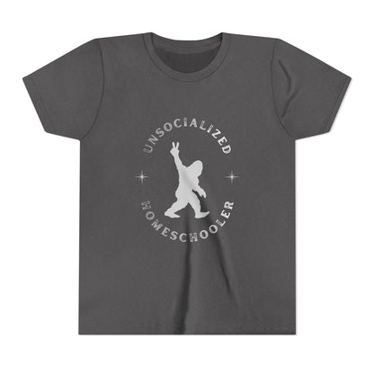 Youth Tee — "Unsocialized Homeschooler" Graphic Shirt (Kids Homeschool Apparel)