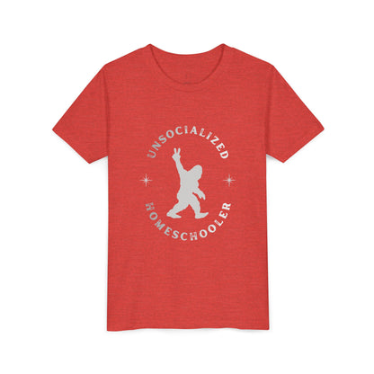 Youth Tee — "Unsocialized Homeschooler" Graphic Shirt (Kids Homeschool Apparel)