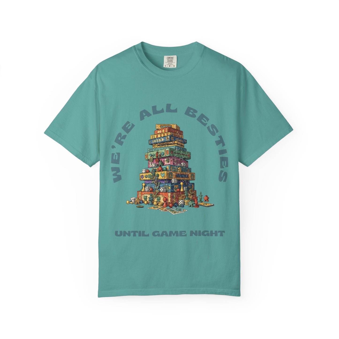 Game Night Besties T-Shirt — "We're All Besties Until Game Night" Graphic Tee