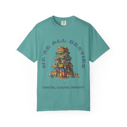 Game Night Besties T-Shirt — "We're All Besties Until Game Night" Graphic Tee