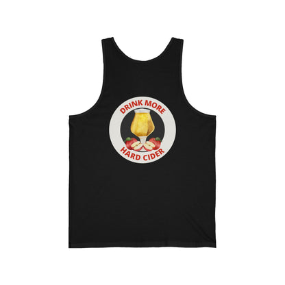 Hard Cider Tank Top — "Drink More Hard Cider" Graphic Beverage Tank